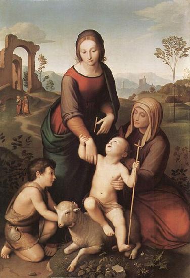 Overbeck, Johann Friedrich Maria und Elisabeth mit dem Jesus oil painting image